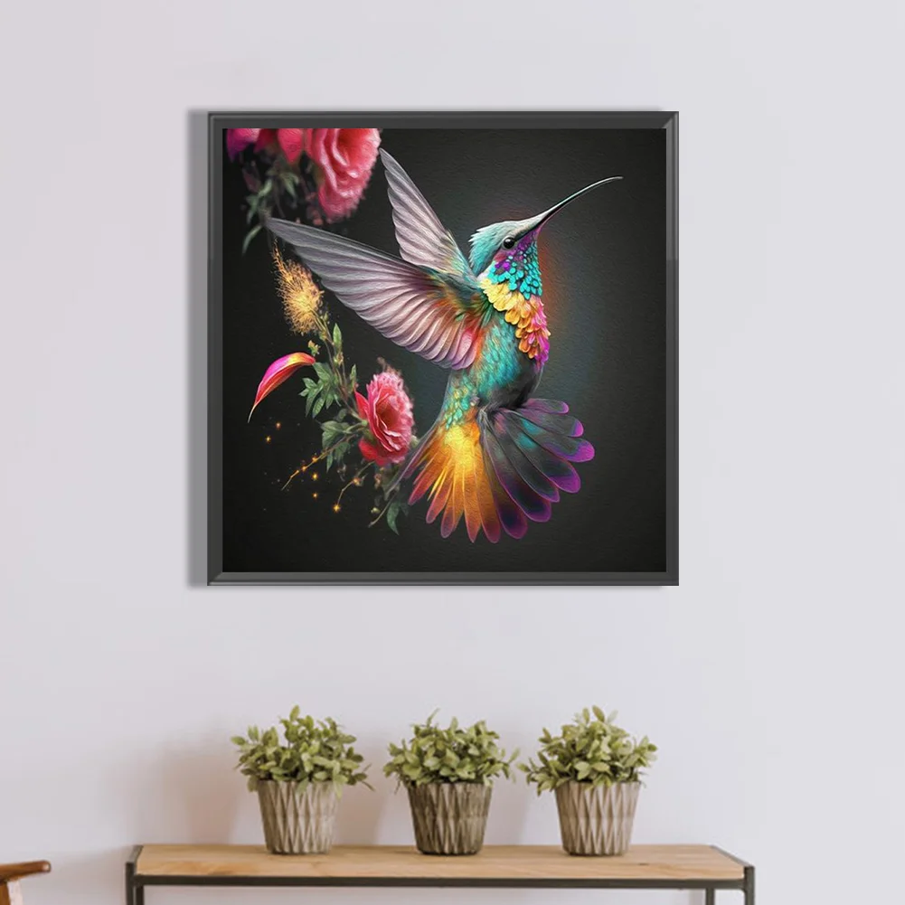Diamond Painting - Full Round Drill - Hummingbird(30*30cm)