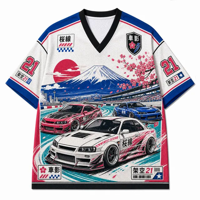 Techwear JDM Racing 021 SINGLE V2 Short Sleeve Jersey