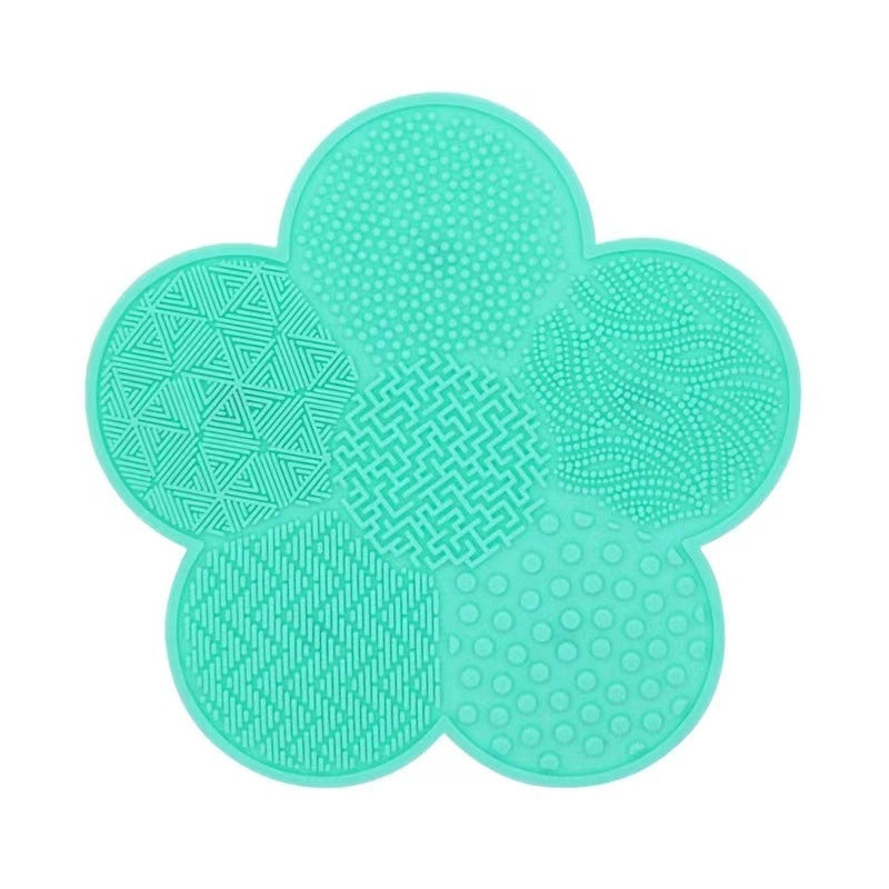 Silicone Apple Scrubbing Pad With Suction Cup Silicone Makeup Brush Cleaning Pad Portable Washing Tool Large Number Of In Stock