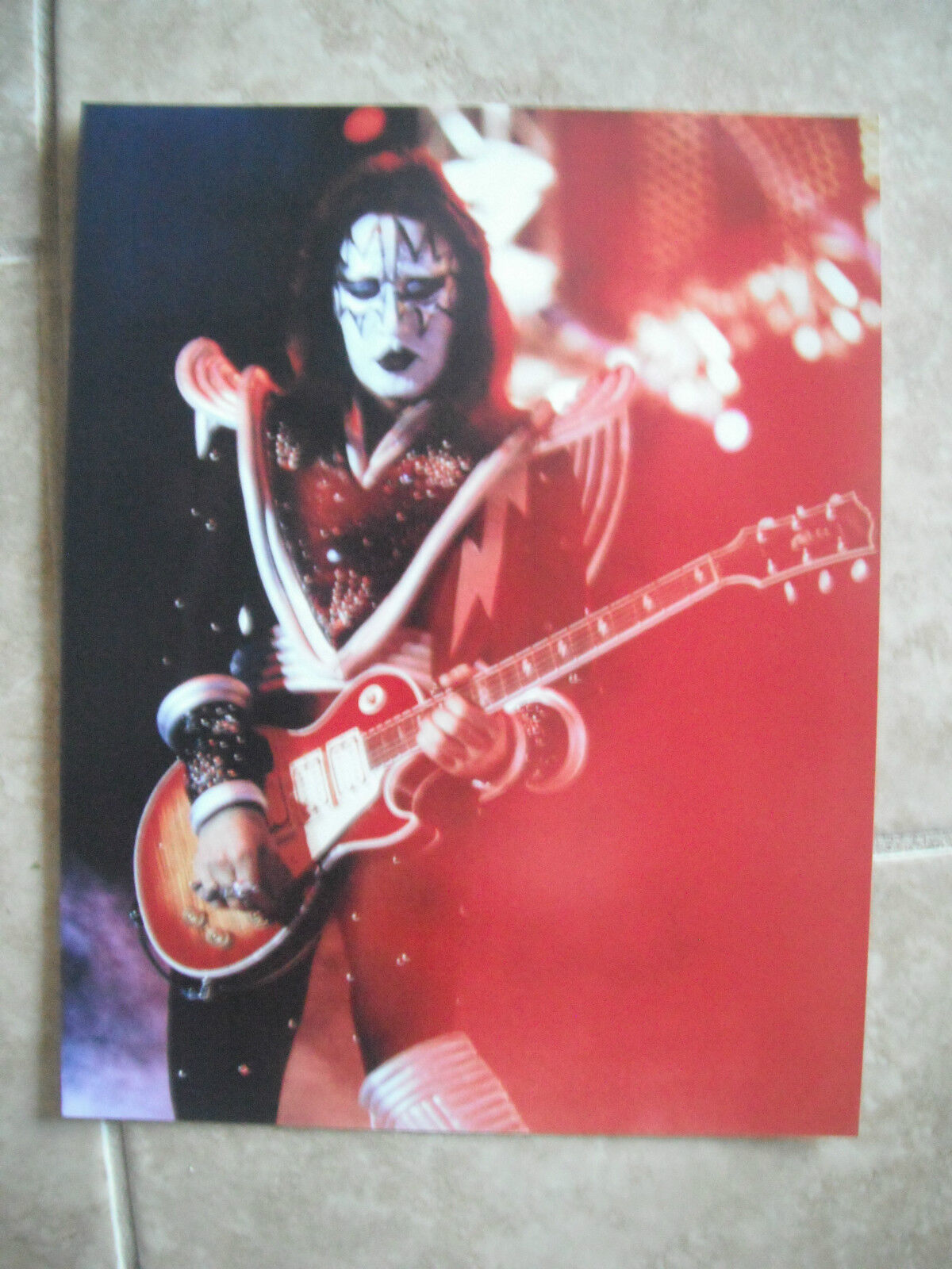 Kiss Ace Frehley Color 11x14 Promo Photo Poster painting Music #3