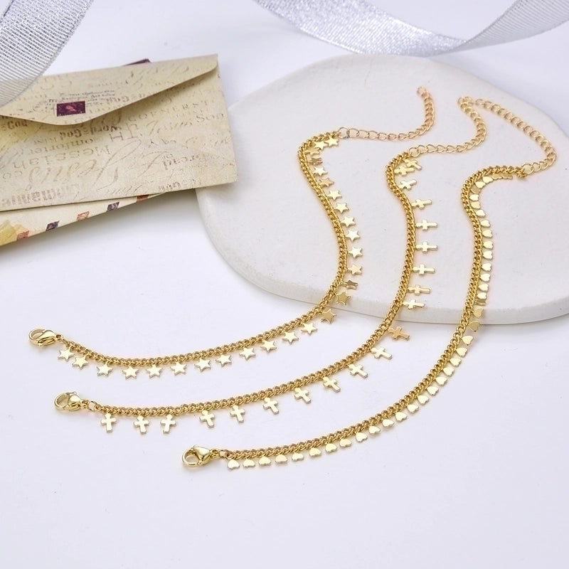 Minimalist Heart Shape Copper Metal Bracelets 1 Piece