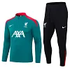 2024-2025 Liverpool Half-Pull Training Suit Green Jersey 1:1 Thai Quality Set