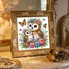 Diamond Painting-DIY Crystal Rhinestone Owl Mother