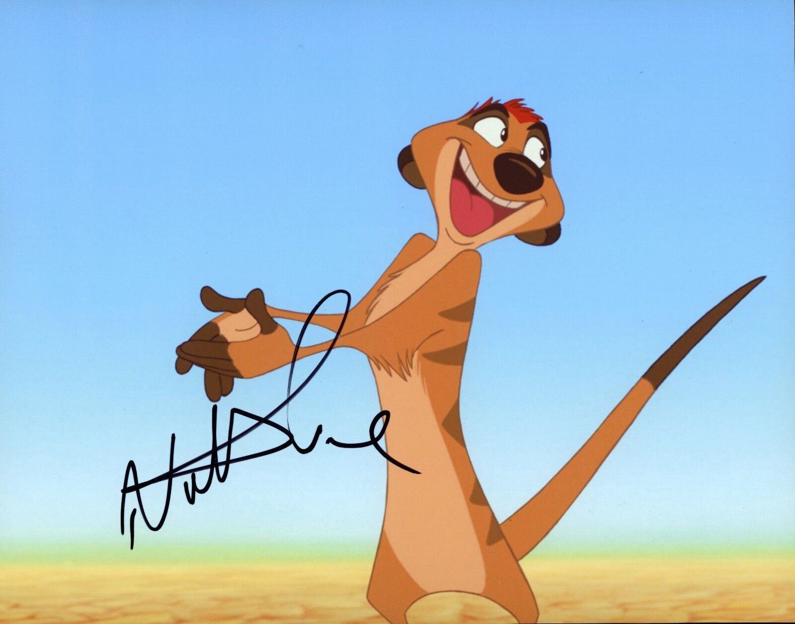 ~~ NATHAN LANE Authentic Hand-Signed TIMON - THE LION KING