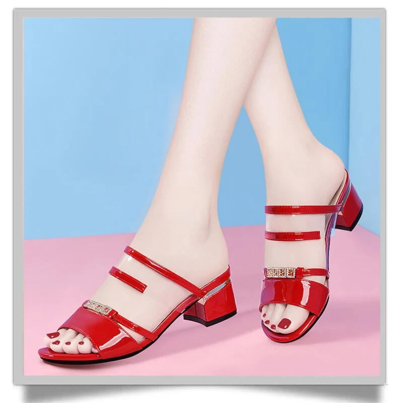  2022 Women Shoe Sandals Thin High Heels Summer Gladiator Open Toe Designer Flatform