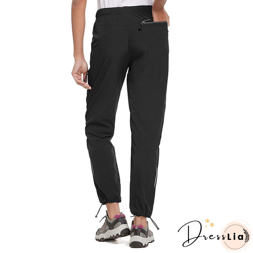 Baleaf Women's Hiking Cargo Pants Outdoor Lightweight Capris Water Resistant Upf 50 Zipper Pockets Black Size Xs