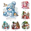 Christmas Snowman Diamond Painting Desktop Table Decor Ornaments Kit