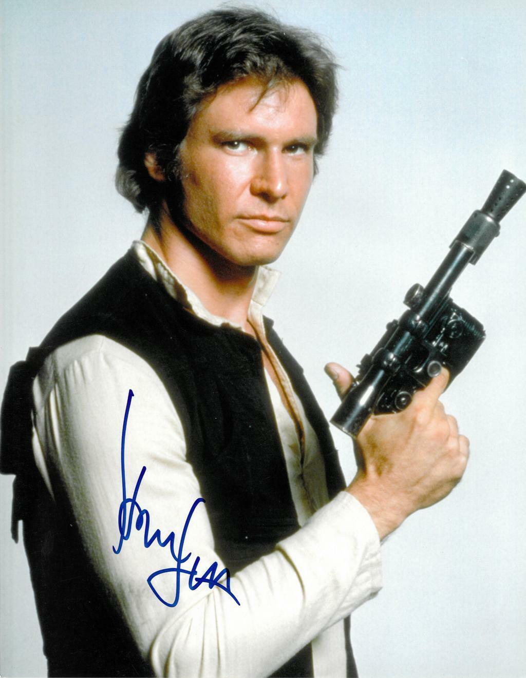 Harrison Ford Signed Star Wars Authentic Autographed 11x14 Photo Poster painting BECKETT #A54999