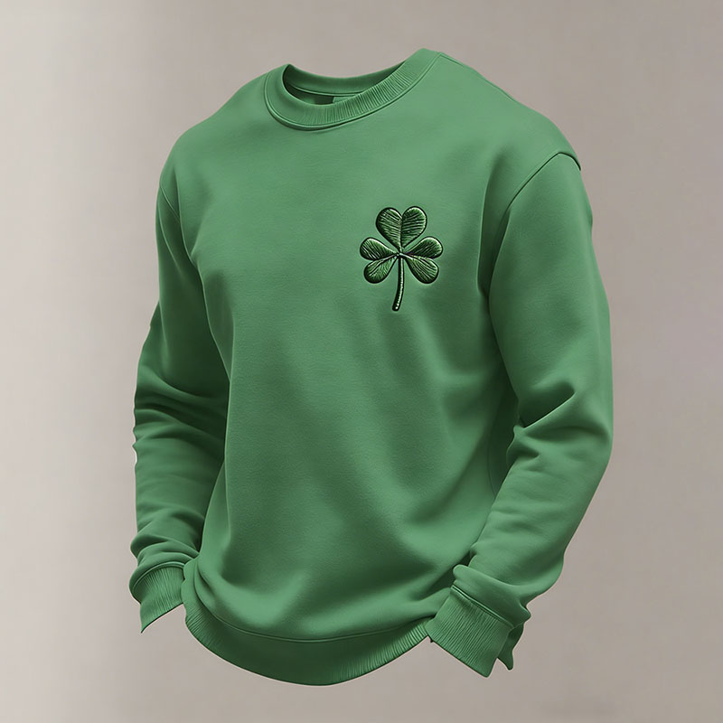 Men's St. Patrick's Day Print Crew Neck Sweatshirt artswardrobe