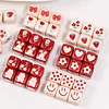 Lovely Red Beige Cartoon Acrylic Beads DIY Accessories
