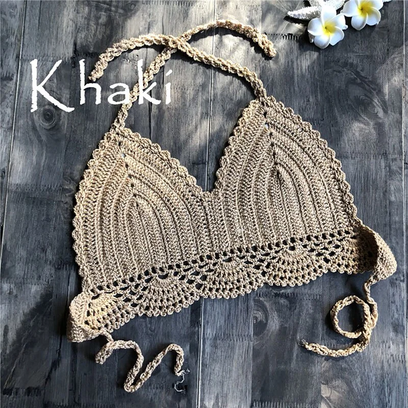 2020 New Women Summer Casual Tops Rib Knitted Hollow Out Backless Halter Crop Tops Women Sexy Club Camis