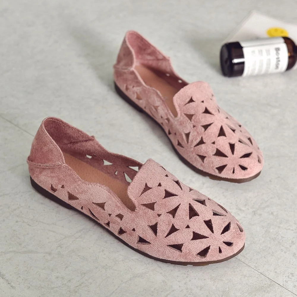 Soft Casual Loafers Suede Slip On Moccasins Breathable Flat shoes