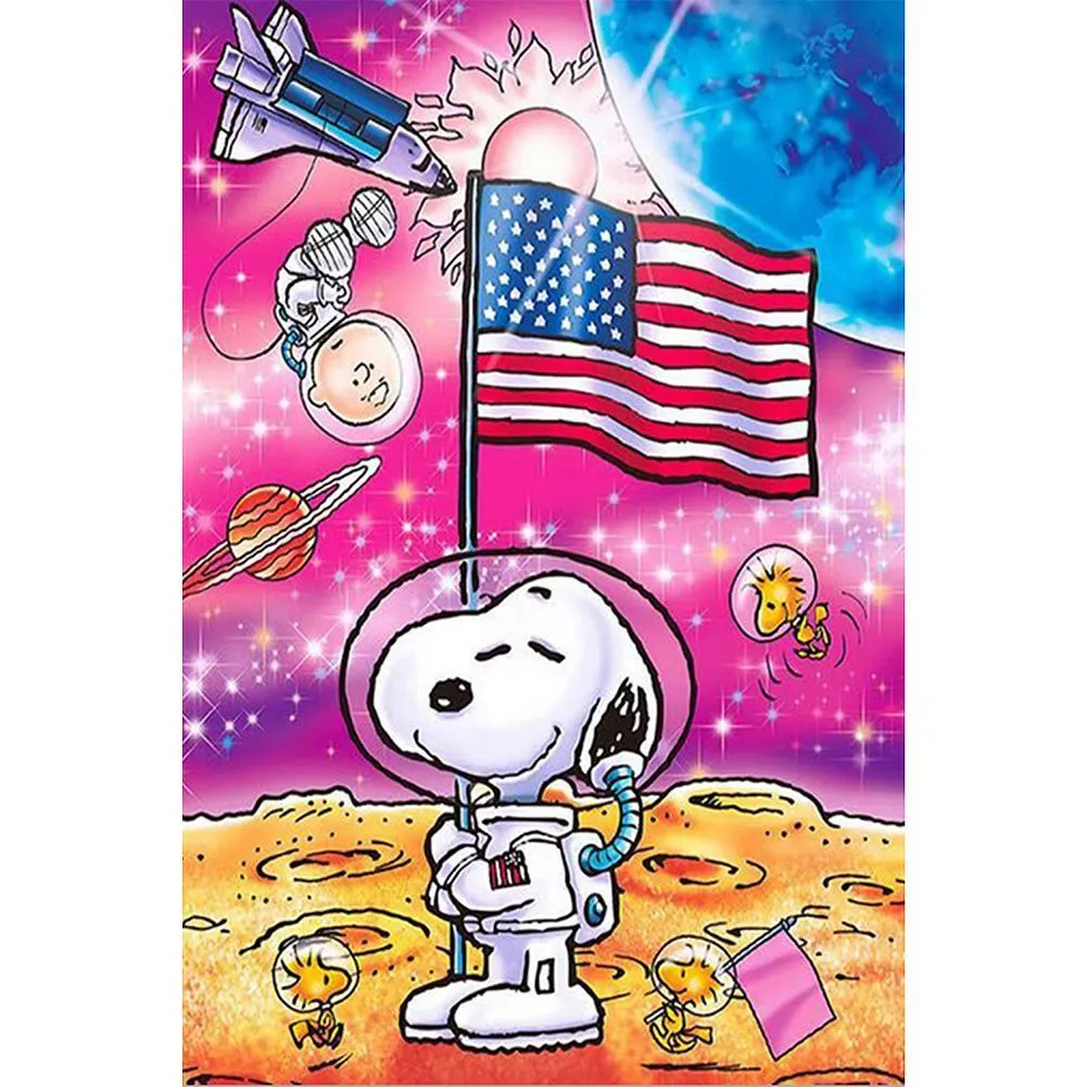Full Round Diamond Painting Snoopy