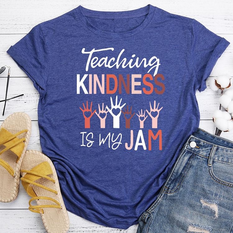 ANB - Teaching Kindness is My Jam   Book Lovers Tee-06986