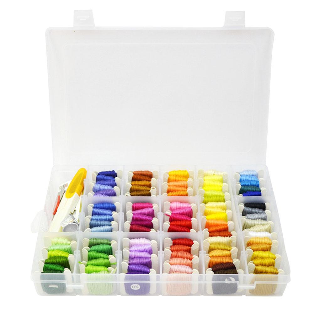 

139pcs Set 100 Color Embroidery Tool Portable Box, 501 Original