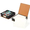 Diamond Painting Snowman Leather Notecard Box Gem Art Sticky Note Holder