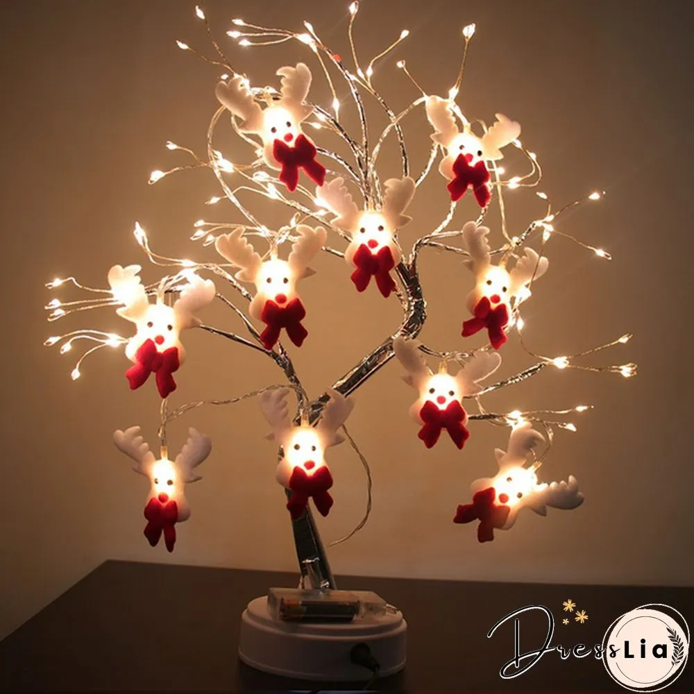 Leds 54Ft Christmas Snowman String Lights Waterproof Light Short Plush For Decorations