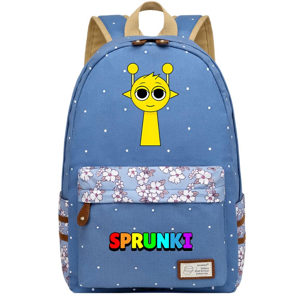 Mayoulove Sprunki Backpack Lightweight Design With Adjustable Straps For School Use-Mayoulove