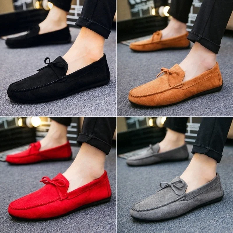 2022 Spring Summer NEW Men's Loafers Comfortable Flat Casual Shoes Men Breathable Slip-On Soft Leather Driving Shoes Moccasins