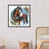 Diamond Painting-DIY Crystal Rhinestone Xmas Horse(40*40CM）
