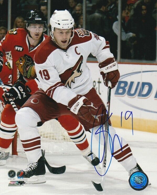 SHANE DOAN SIGNED PHOENIX COYOTES 8x10 Photo Poster painting #4 Autograph ARIZONA