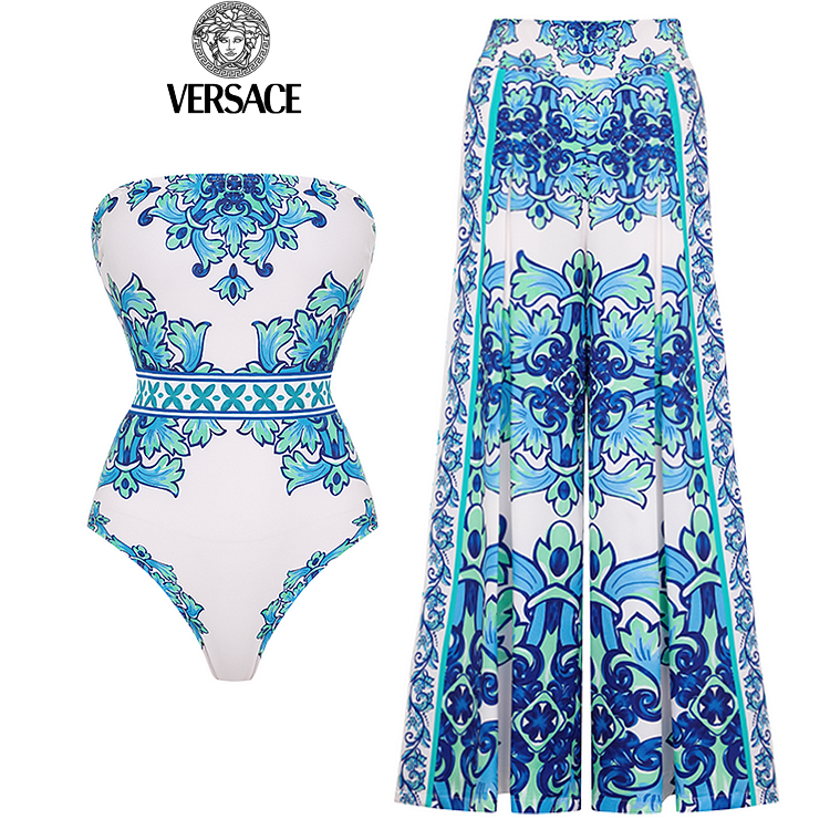 【Versace】Τυπωμένα ολόσωμα μαγιό και φούστες