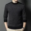 Thickened warm half turtleneck men's casual sweater