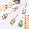 5Pcs DIY Diamond Painting Cat Keychain