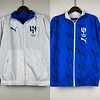 2023/2024 Al-Nassr Reversible Windbreaker(White-Blue)Soccer Jersey 1:1 Thai Quality