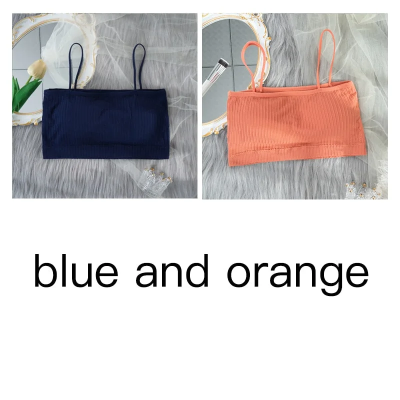 Women's Tube Top Invisible Bra Sexy Bandeau Strapless Top Underwear Streetwear Crop Top Seamless Sexy Lingerie Tops 1/2Pcs