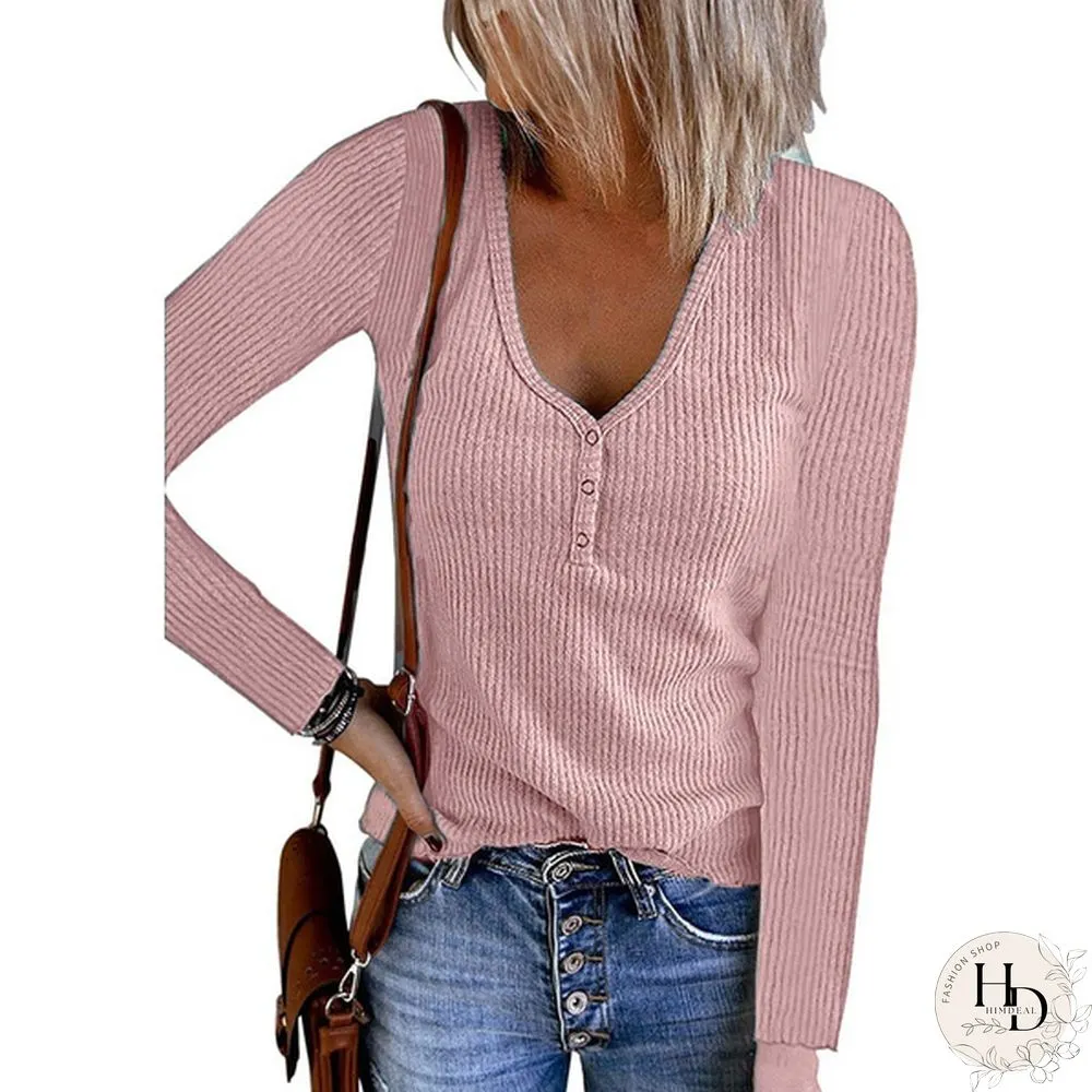 XS-8XL Autumn and Winter Warm Tops Plus Size Fashion Clothes Womens Casual Long Sleeve