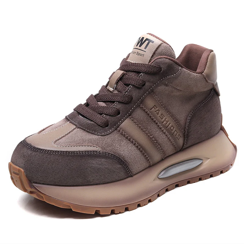 Yyvonne Kraft Sports Casual Shoes Women's Autumn And Winter New Breathable Light And Anti-Slip Lace With Age-Dating Running Shoes