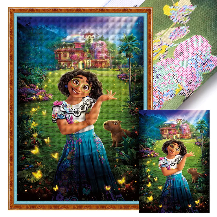 Disney Magic House Mirabe Maliga (50*70cm) 11CT Stamped Cross Stitch gbfke