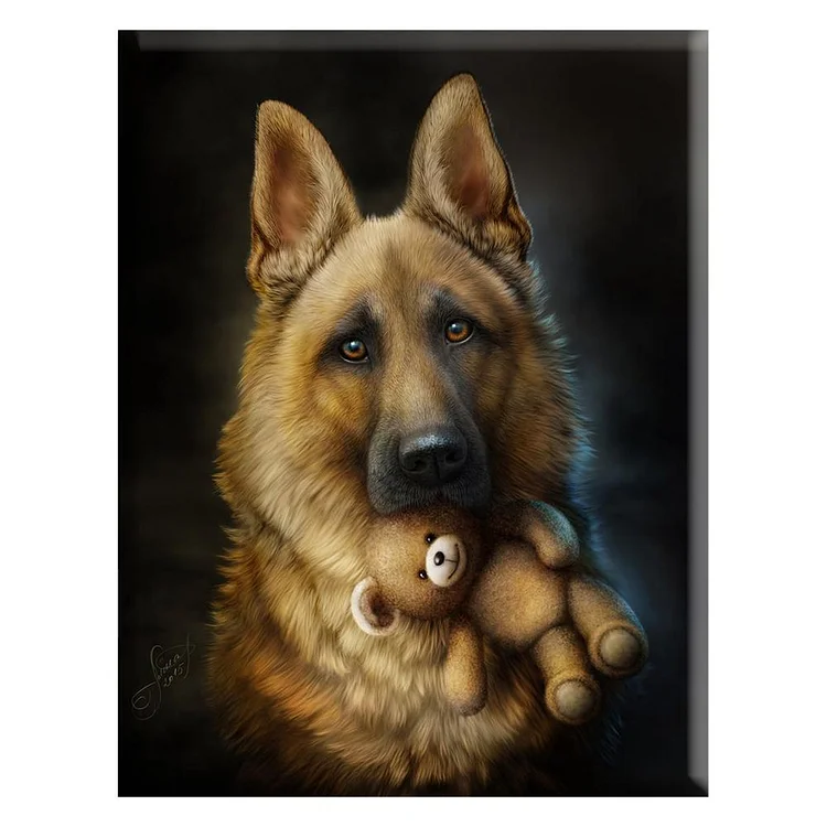 Dog - 14CT 2 Strands Threads Counted Cross Stitch Kit - 40x50cm(Canvas)
