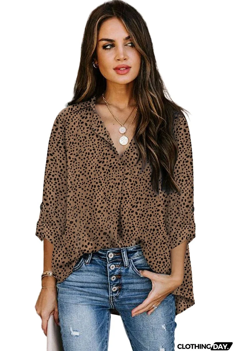 Print Buttoned Long Sleeve Shirt