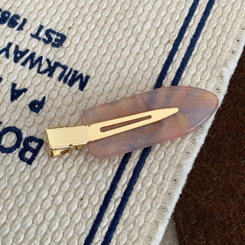 Women’s Elegant Minimalist Solid Color Acetic Acid Sheets Hair Clip