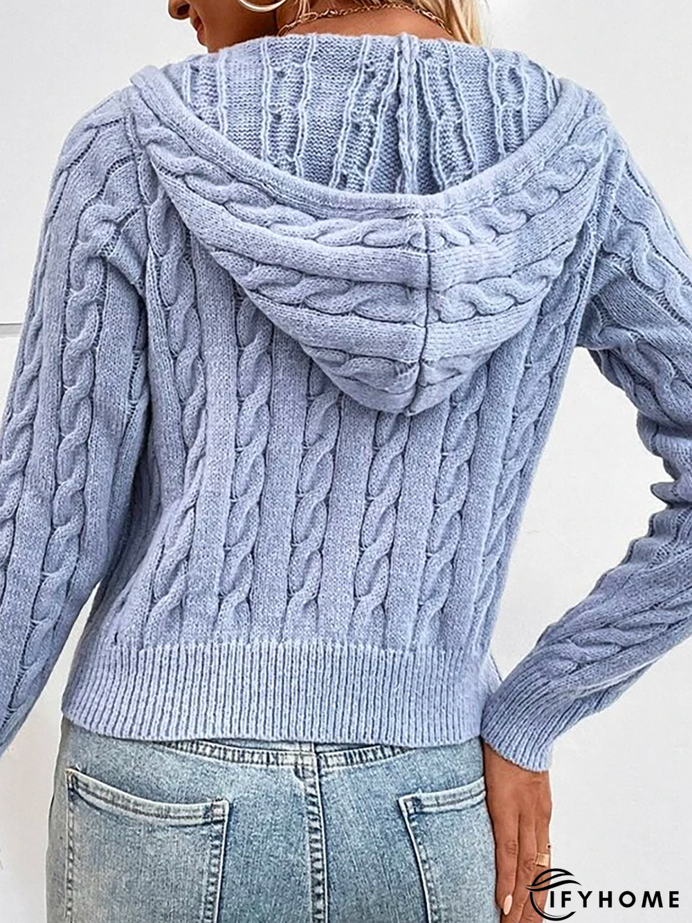 Hoodie Casual Plain Sweater Cardigan | IFYHOME