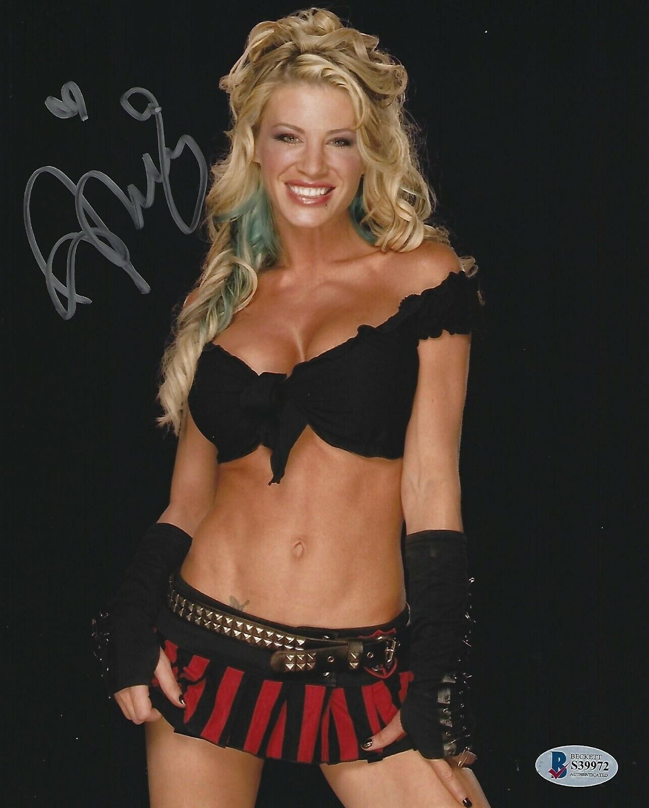 Ashley Massaro Signed WWE 8x10 Photo Poster painting BAS Beckett COA Playboy Picture Autograph 4