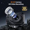 2K HD WiFi Motorcycle Camera IP67 Waterproof Motorcycle Dash Cam 140 Degree Wide Angle Driving Dash Cam DVR Camcorder for Cycling