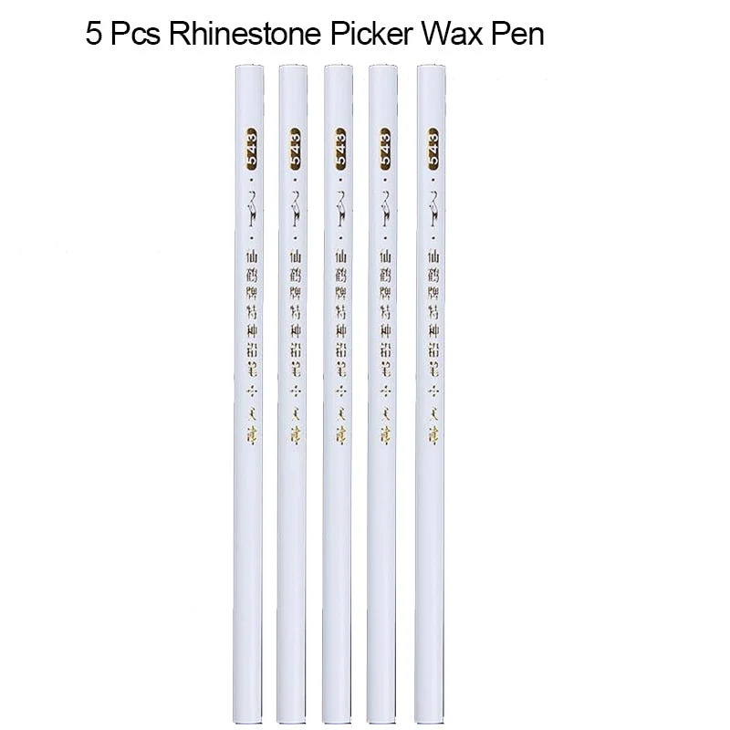 3/5/7/10PCS Multi-Styles Nail Wood Sticks Nail Dotting Pen Nail Brush Kits Nail Art Rhinestones Gems Picking Pen Nail Art Tools-Nail Inspo