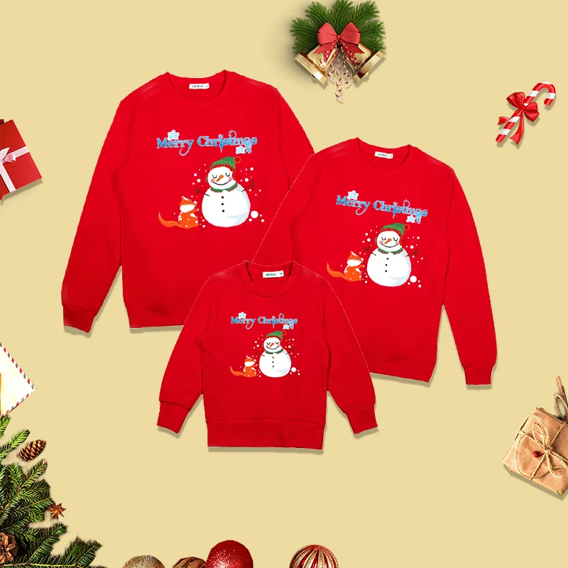 Christmas Family Sports Shirts Couple Shirts