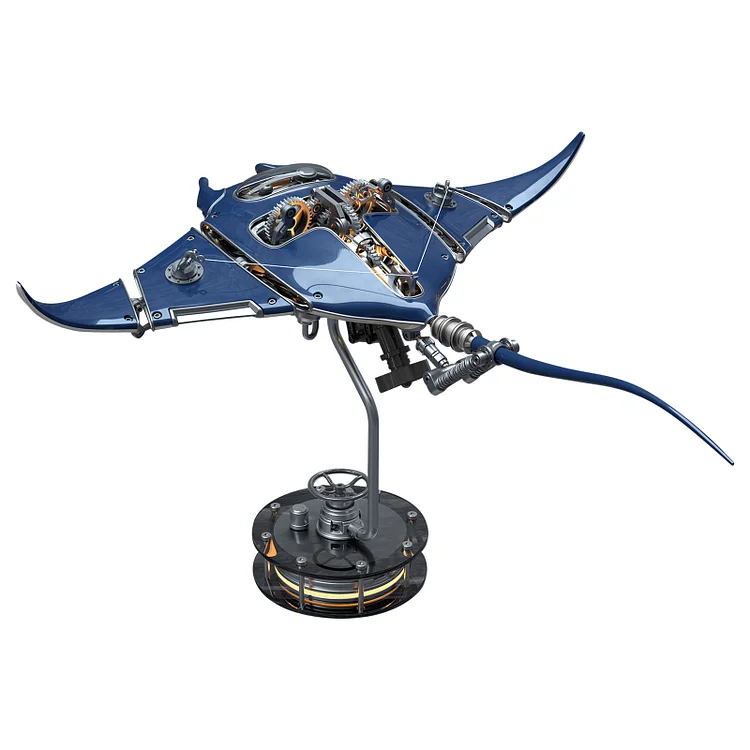 Zbuduj mechaniczne zestawy do rzeźbienia kinetycznego Mobula Manta Ray Metalowa zabawka automatowa