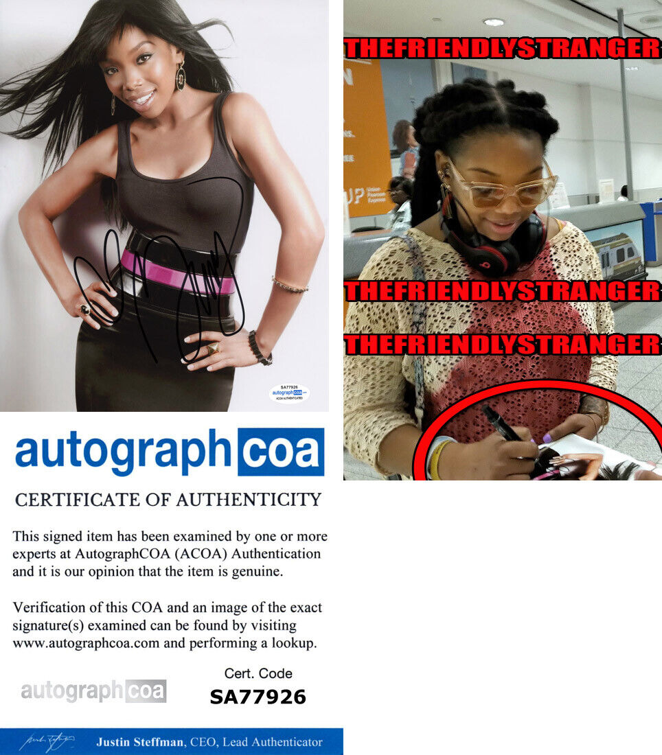 BRANDY NORWOOD signed Autographed 8X10 Photo Poster painting b EXACT PROOF - SEXY Hot ACOA COA