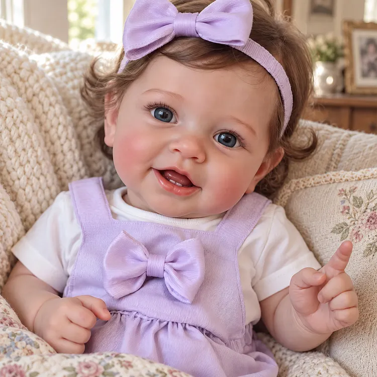 Babeside Smiling Reborn Baby Vead 20" Little Infant Girl Heartwarming Gift Timeless Emotional Moments