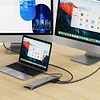14 in 1 USB C Hub with 4K HDMI-Compatible VGA Ethernet 100W PD SD/TF Audio
