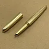 Handmade pure copper 18K gold plated concealed nib fountain pen/ballpoint pen/collectible