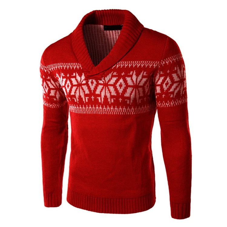 Geometric Standard Winter Men's Sweater