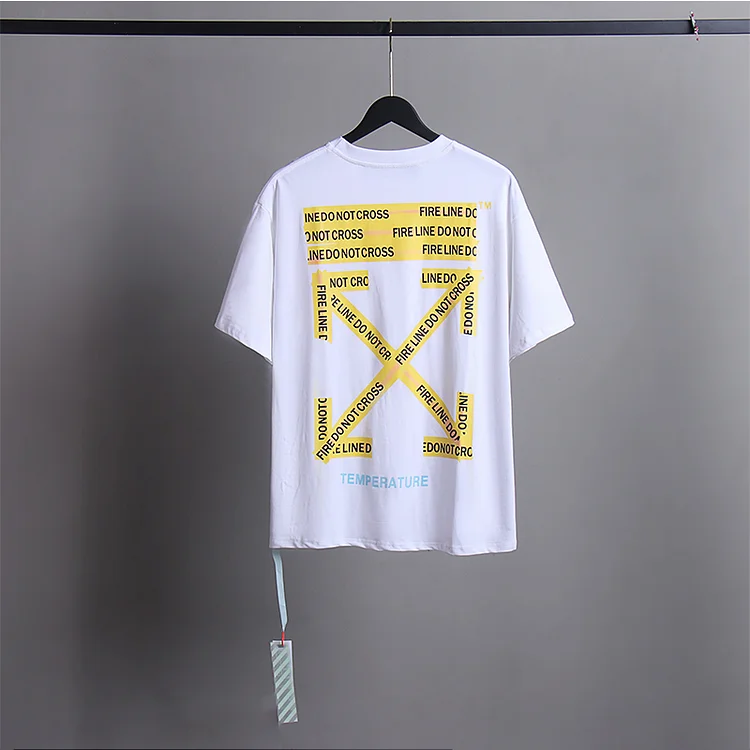 Off White T Shirt Arrow Men's and Women's short sleeve Tshirt Plus Size Casual Top Owt