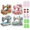 (US Local)4Pack Sewing Machine-Crystal Rhinestone Diamond Painting(30x30cm)