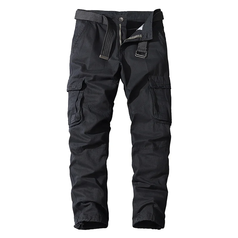 PASUXI Manufacturer Sport Cargo Men Running Casual Leisure Tactical Trousers Multi Pockets Washed Blank Jogger Track Pants